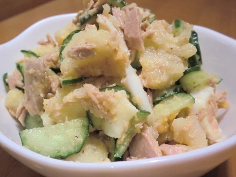 マヨネーズなし★ツナポテトサラダ